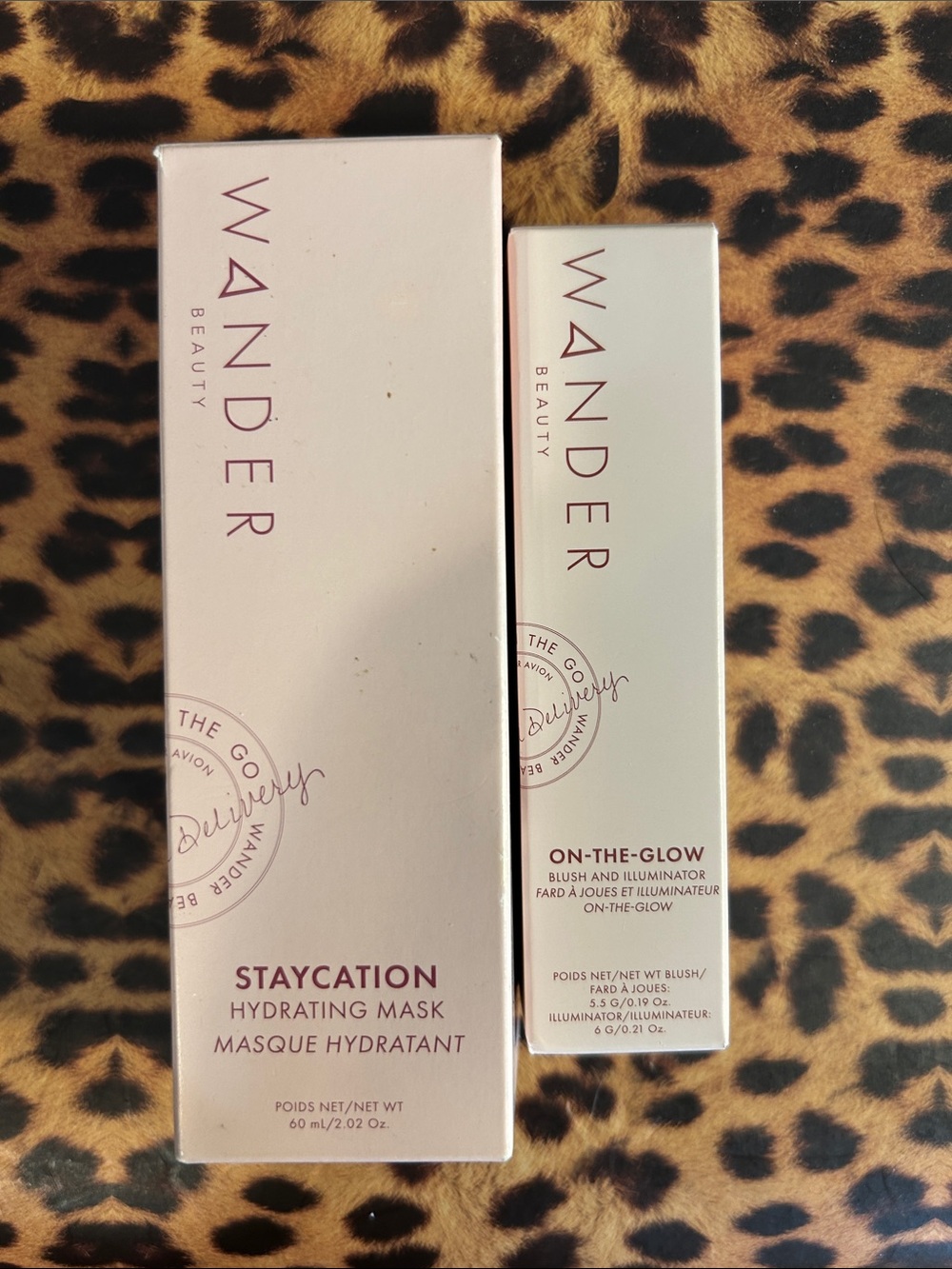 Wander Beauty 2 piece set “staycation” & “on the glow”